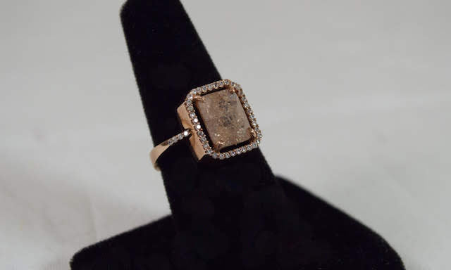 Native Gem Rose Gold Awakening Ring Dusty Rose Quartz