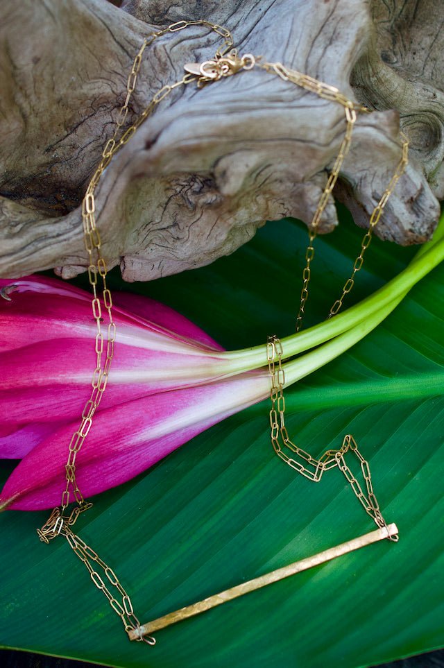 Alexis Russell Bar Chain Hook Necklace