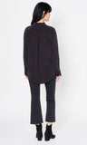 Janelle Silk Blouse in True Black