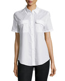 Equipment Kylie Short Sleeve Blouse in Bright White