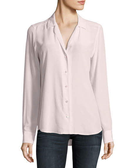 Equipment Adalyn Blouse in Pink Frost