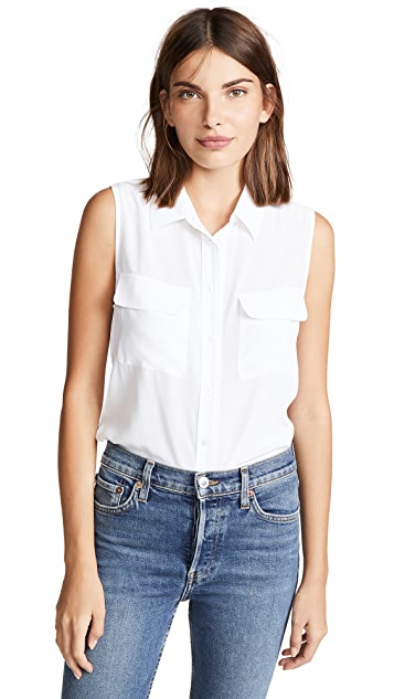 Equipment Sleeveless Slim Signature in Scarab