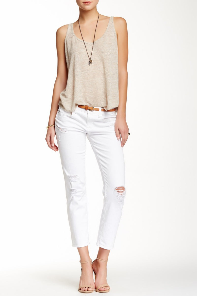 Genetic Alexa Slim Fit Boyfriend Jean in Wild One White