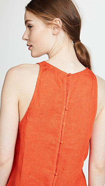 Joie Dany Linen Blouse in Salsa