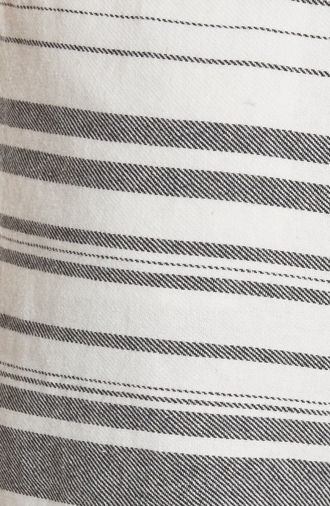 Joie Brusha Stripe Cotton Twill Shorts in Caviar