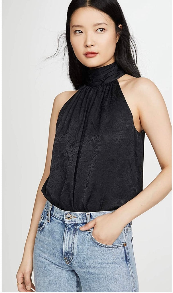 Joie Erola B Halter Top in Caviar