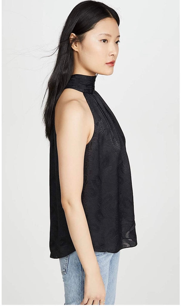 Joie Erola B Halter Top in Caviar