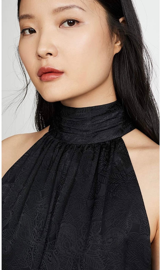 Joie Erola B Halter Top in Caviar