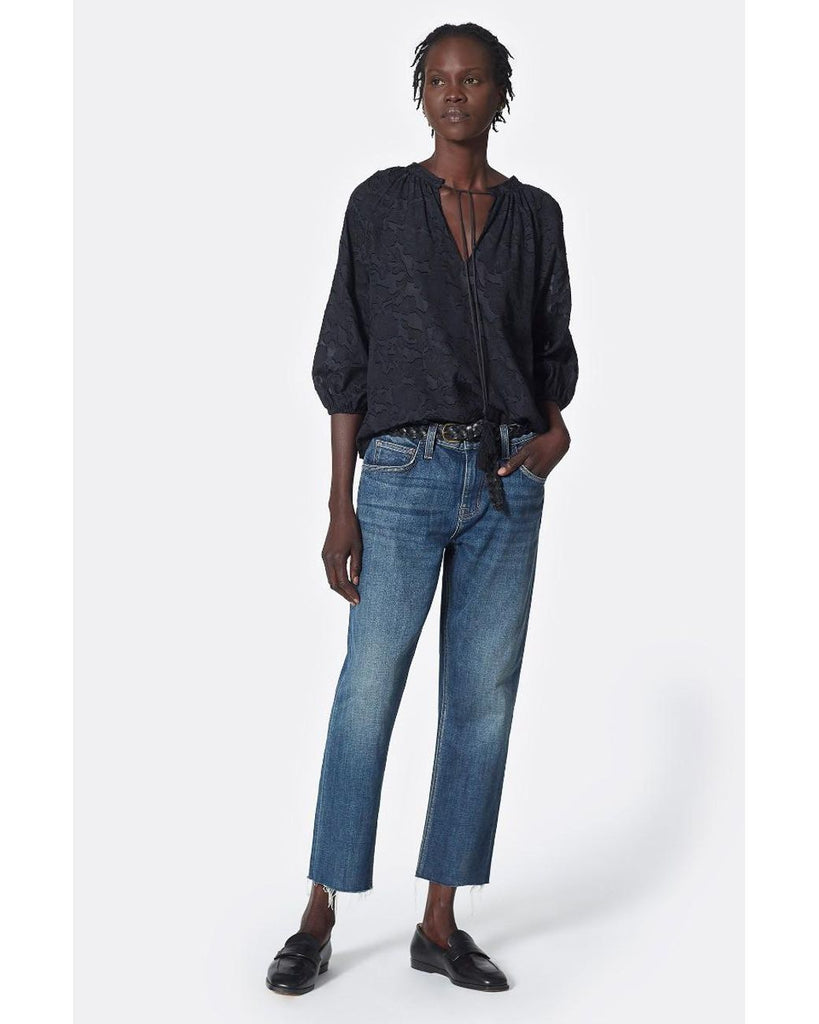 Joie Lexi Long Sleeve Blouse in Caviar