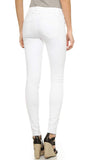 McGuire Denim Newton Skinny Jeans with Raw Hem in White Moon