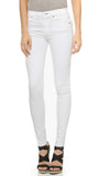 McGuire Denim Newton Skinny Jeans with Raw Hem in White Moon