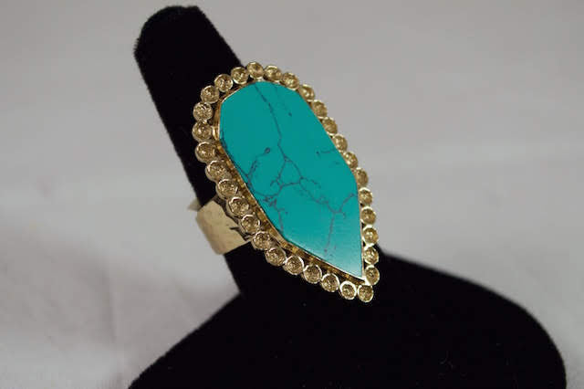 Melinda Maria Turquoise Pod Ring