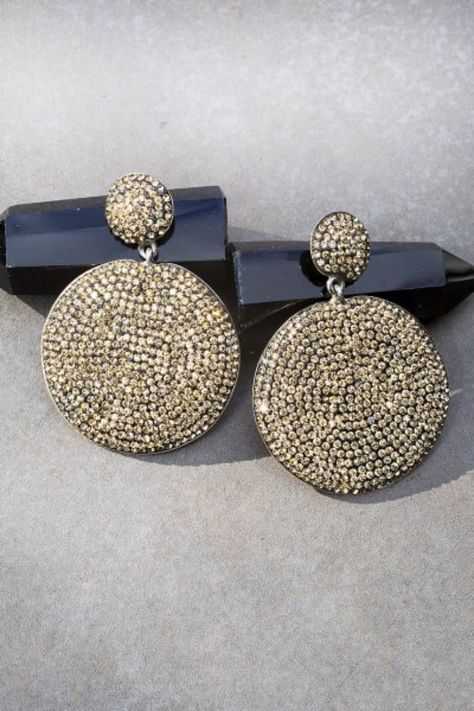 Native Gem Gold Milky Way Ilume Crystal Earrings