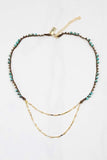 Native Gem Juniper Drape Choker in Turquoise