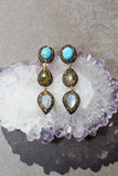 Native Gem Barbados Three-Tiered Earrings