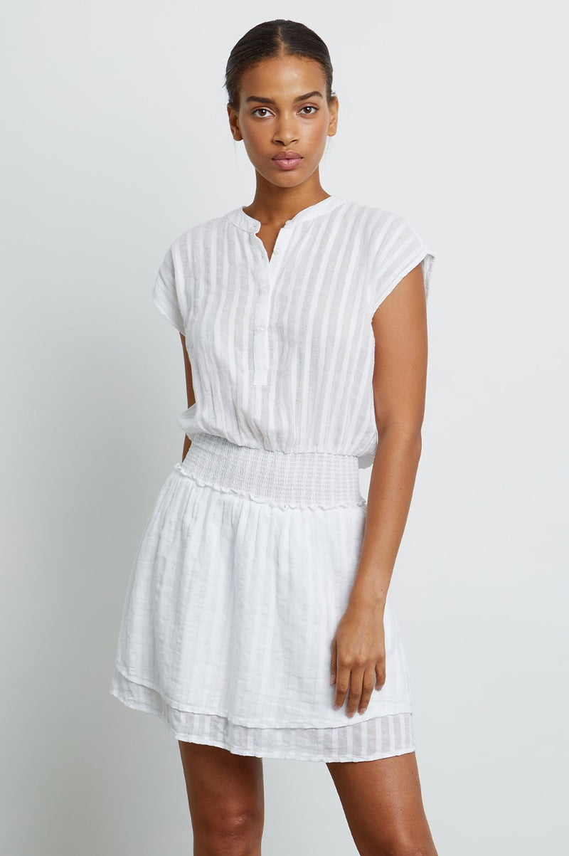 Rails Angelina Mini Dress in White Shadow
