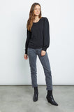 Rails Emilia Crewneck Tee in Black