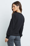 Rails Emilia Crewneck Tee in Black