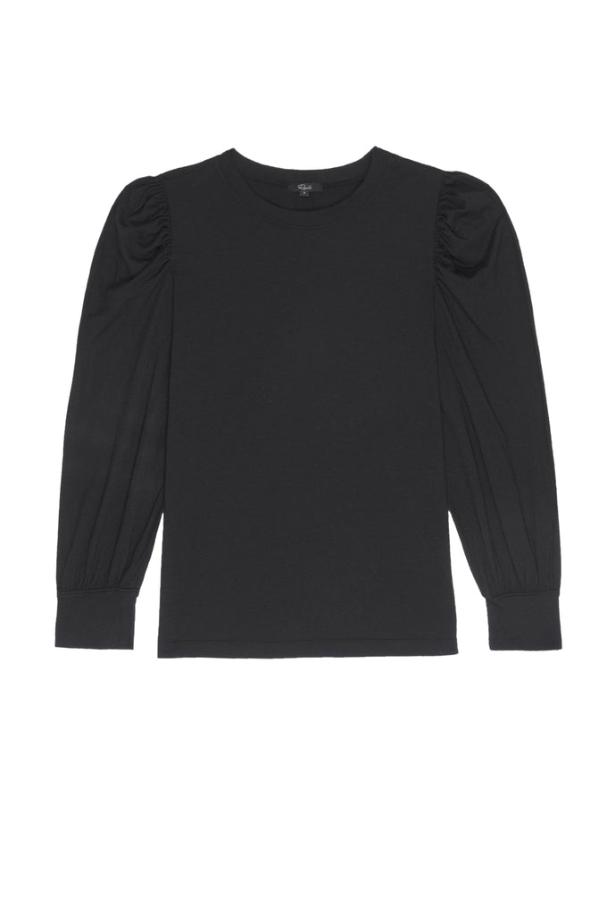 Rails Emilia Crewneck Tee in Black
