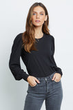 Rails Emilia Crewneck Tee in Black