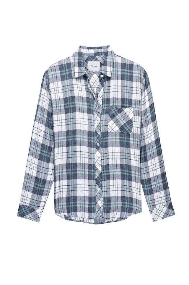 Rails Hunter in in White Mint Indigo