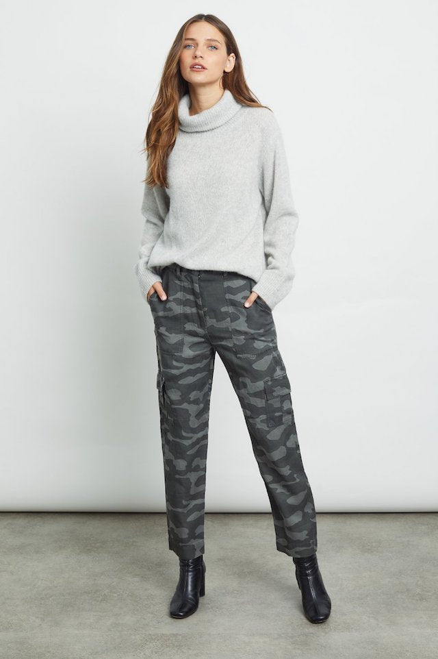 Rails Imogen Cashmere and Silk Sweater in Mist Grey