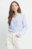 Rails Ingrid Raw Light Acid Wash Button Down Shirt