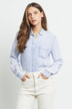 Rails Ingrid Raw Light Acid Wash Button Down Shirt