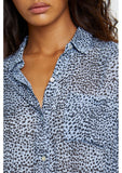 Rails Josephine Button Down Blouse in Blue Lynx