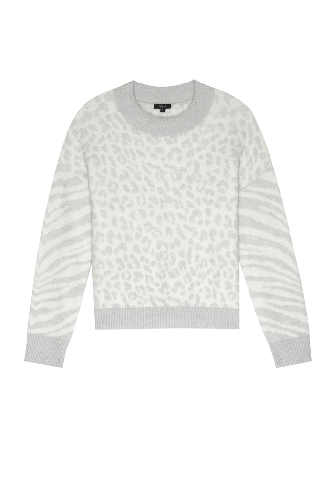 Rails Lana Sweater in Ivory Grey Mixed Animal