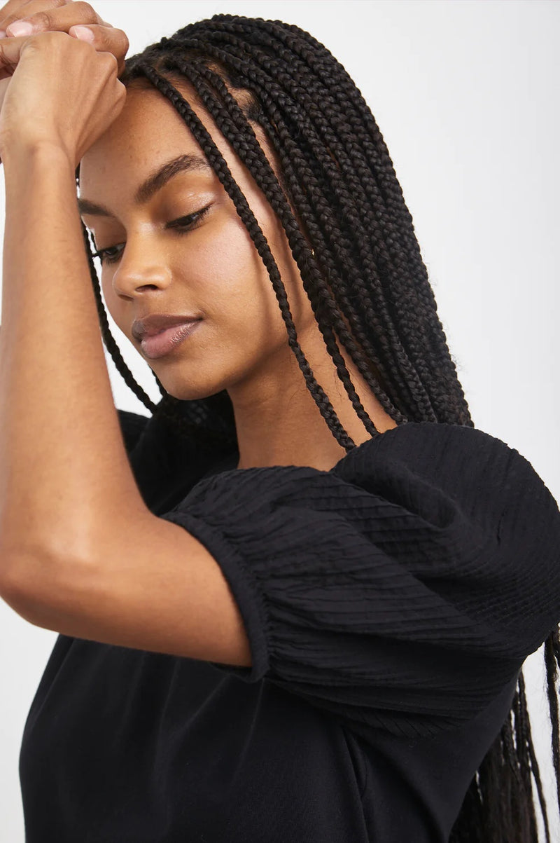 Rails Liza Black Pintuck Blouse