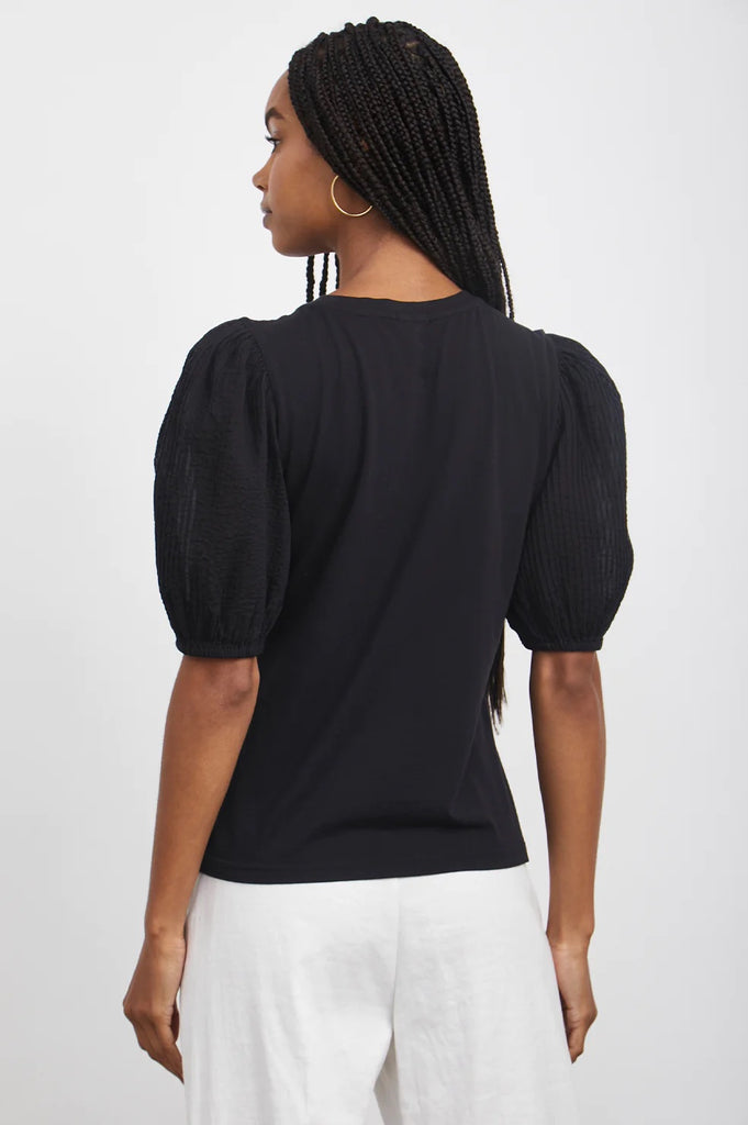 Rails Liza Black Pintuck Blouse