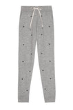 Rails Oakland Sweatpants in Melange Grey with Black Hearts