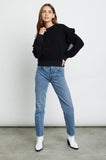 Rails Pauline Ruffled Sweatshirt in Black