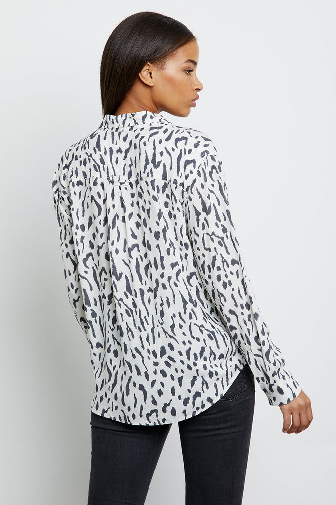 Rails Rocsi Blouse in Ivory Cheetah