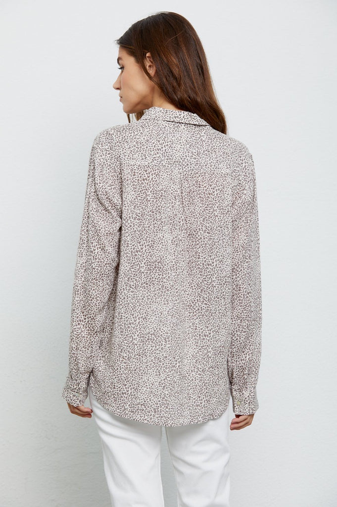 Rails Charli Shirt in Sand Cheetah