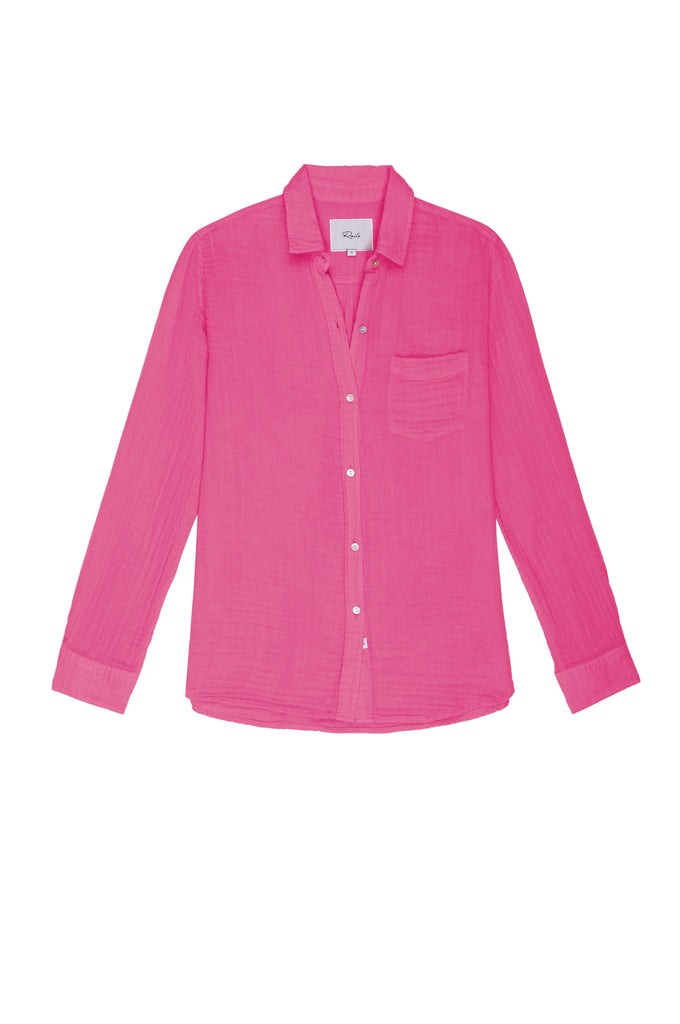 Rails Ellis Button-Down Top in Hibiscus
