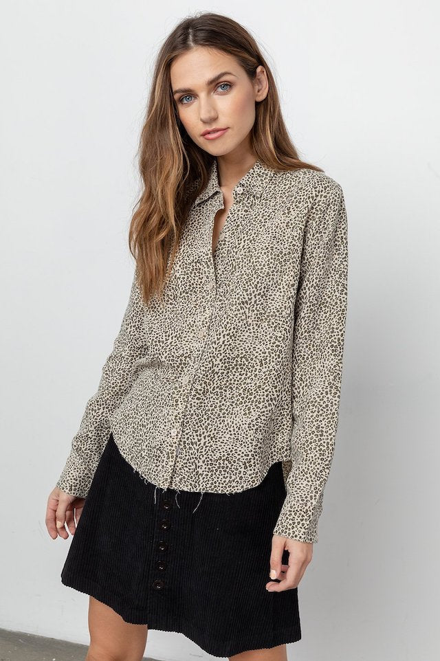 Rails Ingrid Raw Blouse in Jungle