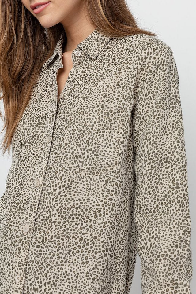 Rails Ingrid Raw Blouse in Jungle