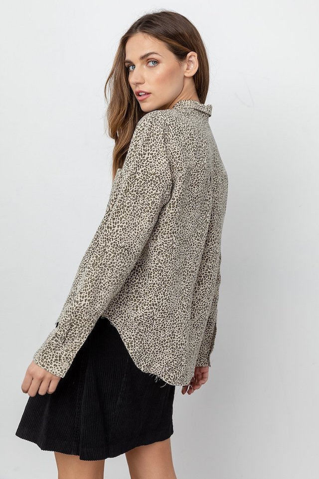 Rails Ingrid Raw Blouse in Jungle