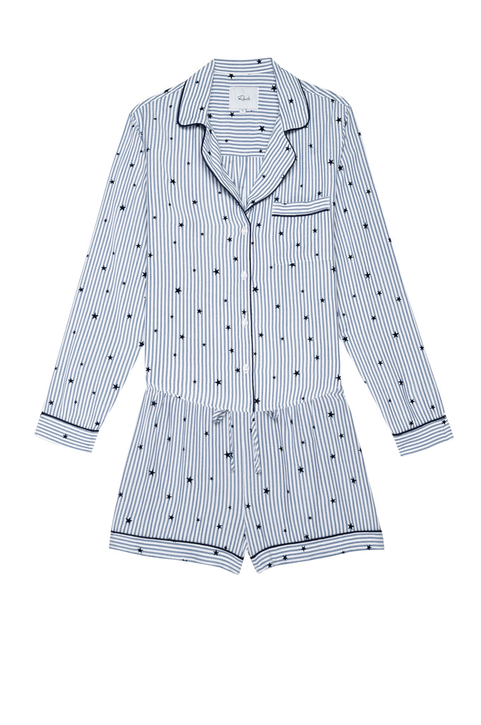 Rails Kellen Pajama Short Set in Flocked Navy Stars