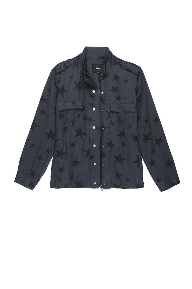 Rails Trey Jacket - Charcoal with Oversized Stars