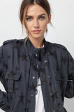 Rails Trey Jacket - Charcoal with Oversized Stars