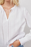 Rails Caterina Pullover Blouse in Powder White Stripe