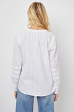 Rails Caterina Pullover Blouse in Powder White Stripe