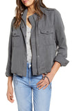 Rails Collins Military Jacket in Charcoal