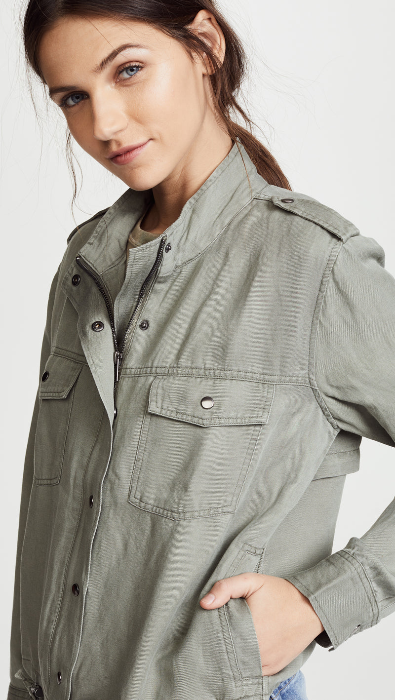 Rails Collins Military Jacket in Sage
