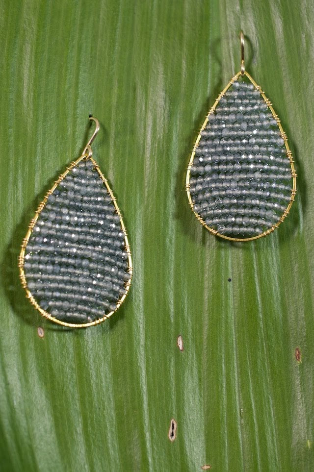 Sonya Renee Posh Earrings in Pyrite