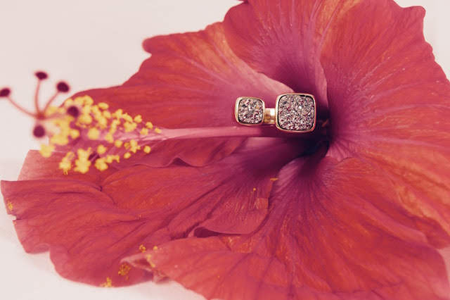 Sonya Renee Adjustable Druzy Ring