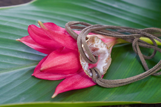 Sonya Renee Geode Wrap Bracelet/Necklace